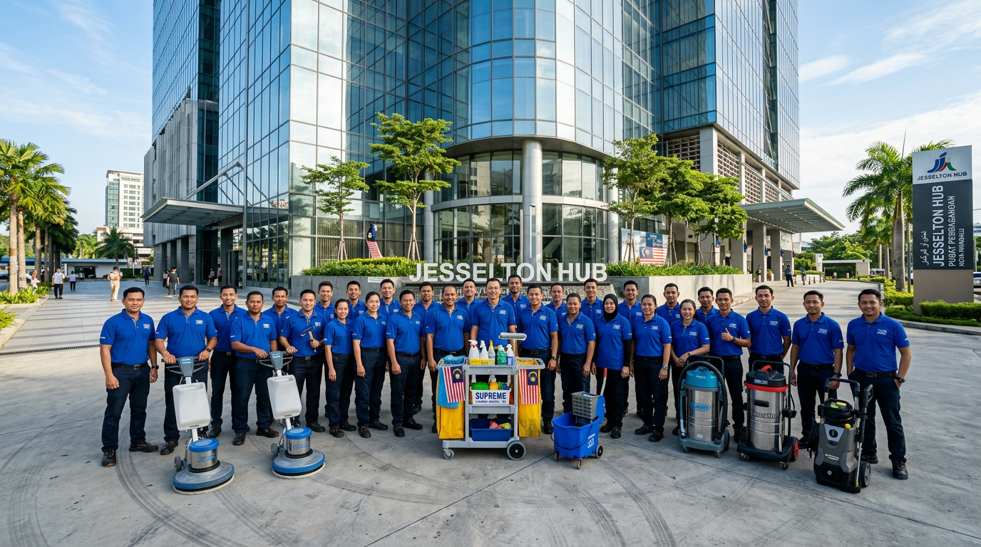 Professional cleaning team in Kota Kinabalu