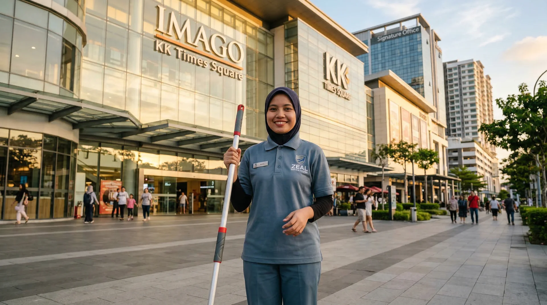 Professional cleaning team in Kota Kinabalu