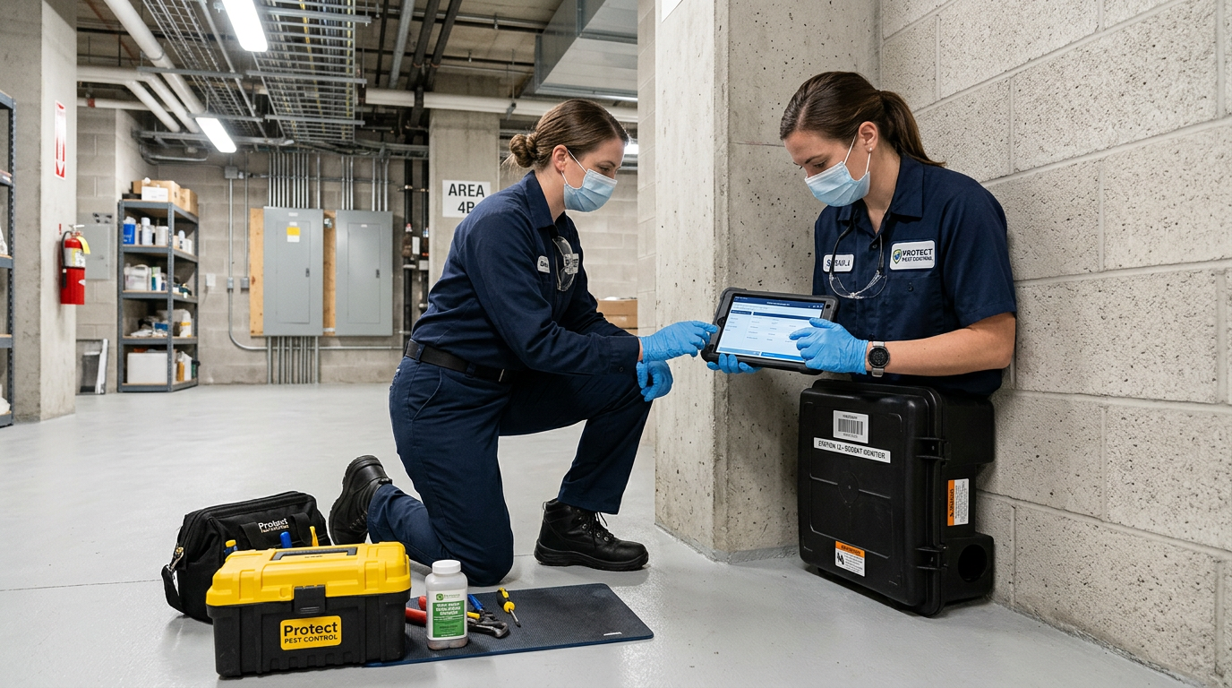 Rodent control and monitoring service