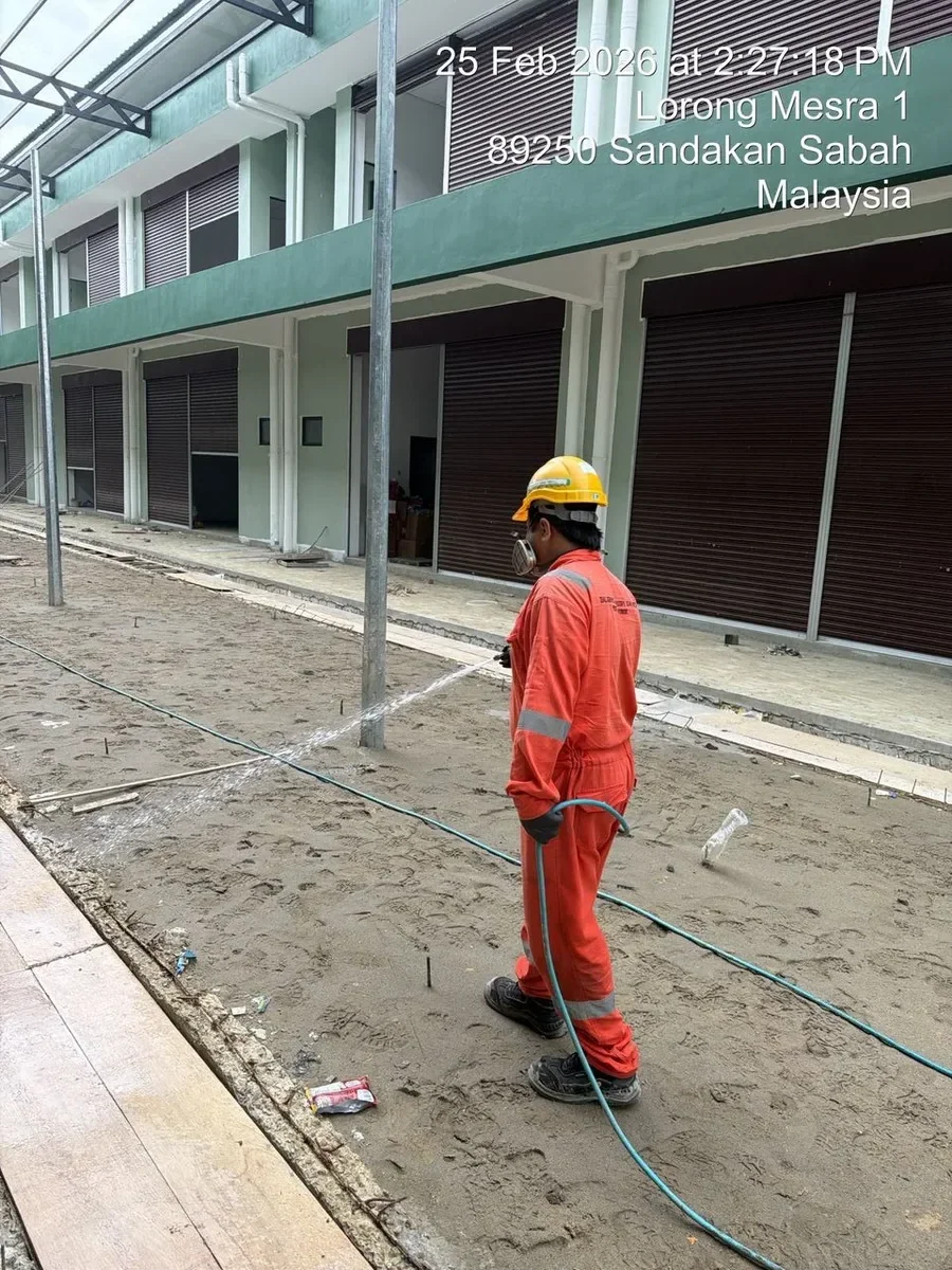 Termite Treatment — Construction Site