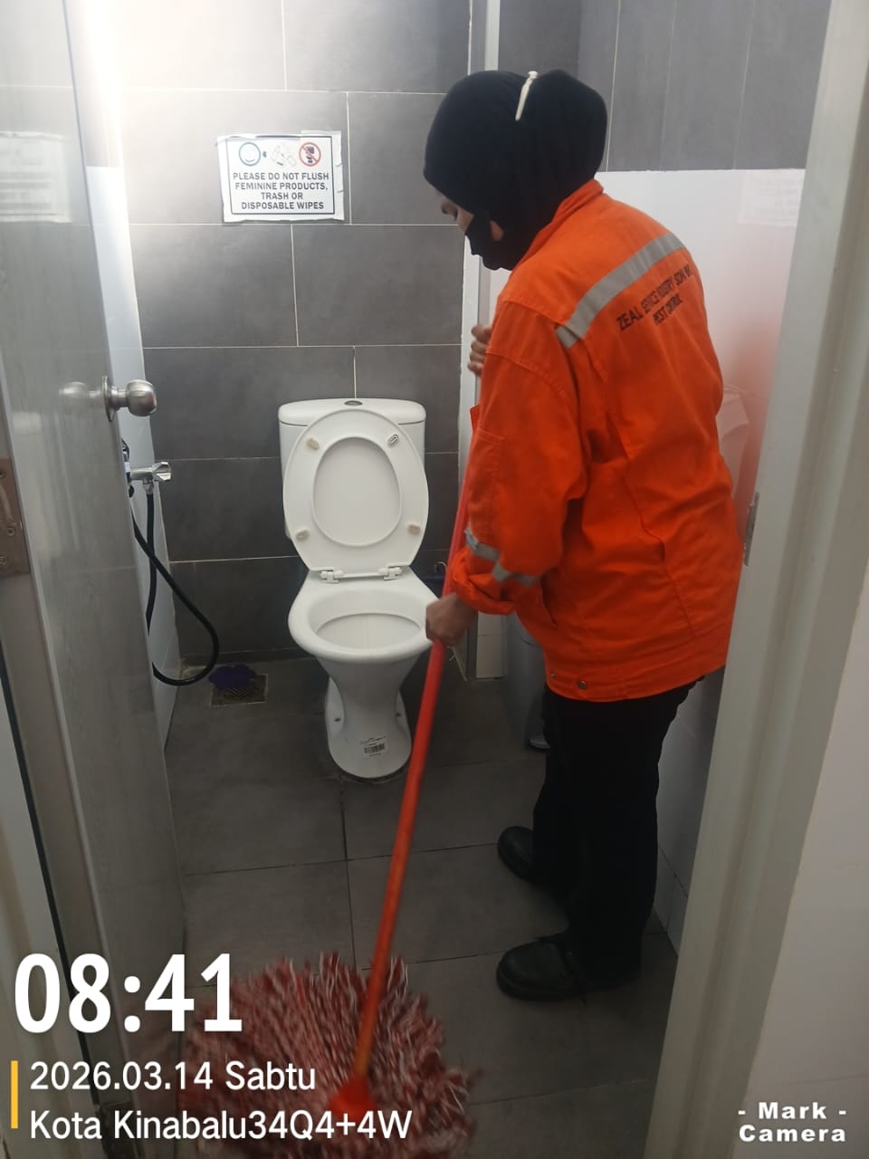 Washroom Cleaning — Commercial Building, KK