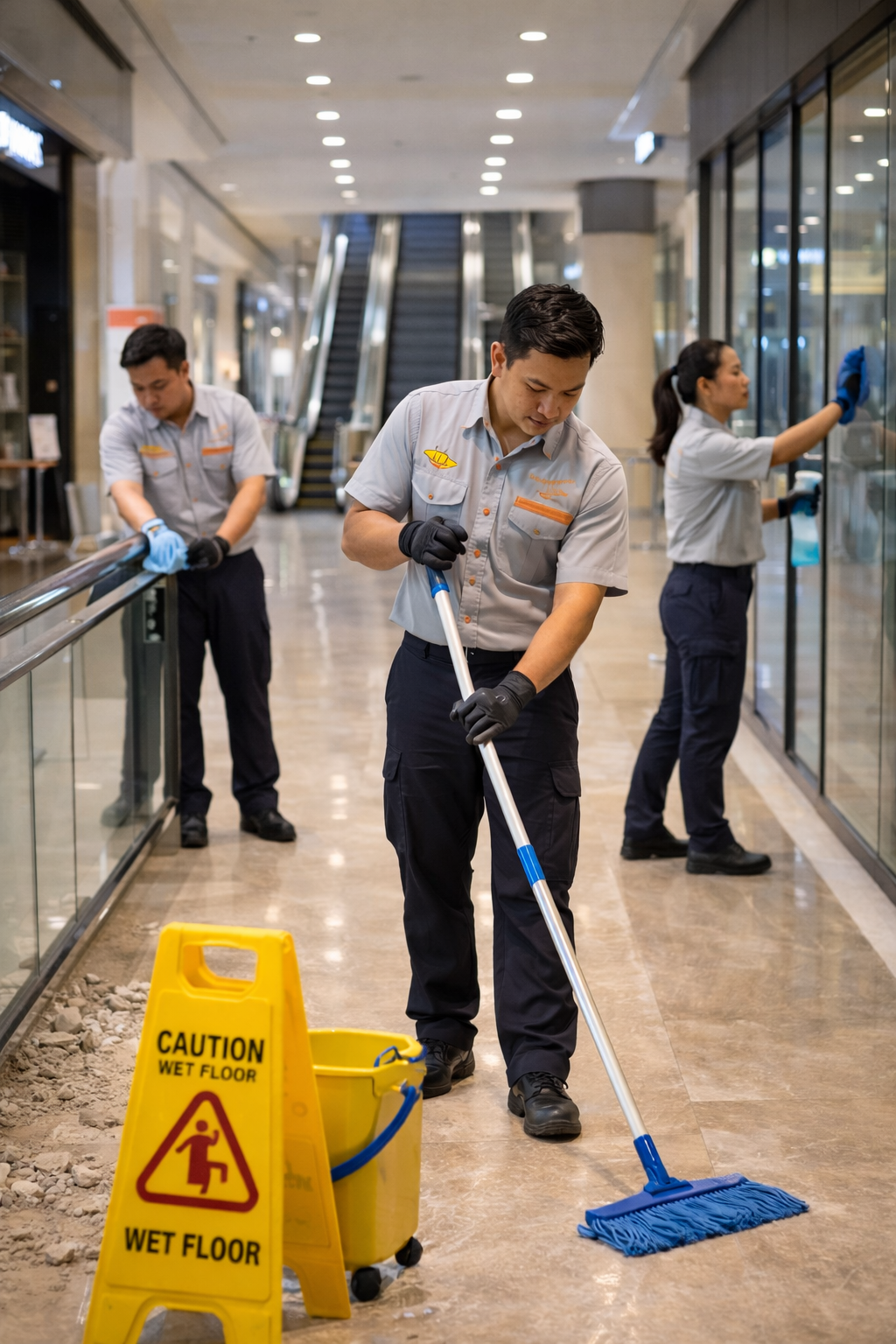 General Cleaning — Shopping Complex